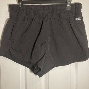 PINK Victoria's Secret Black Athletic Shorts Lightweight Moisture-Wicking